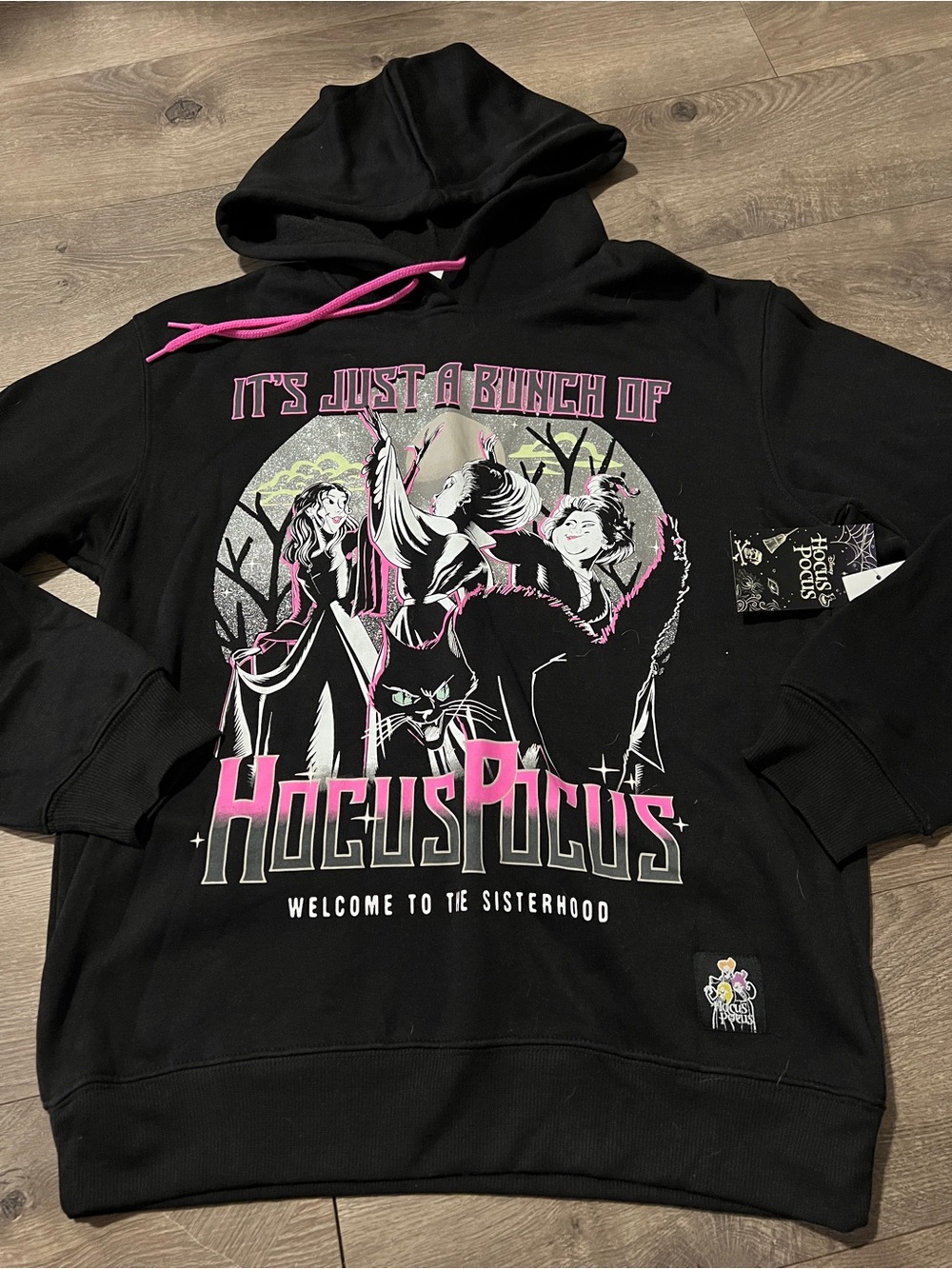“It’s Just A Bunch Of Hocus Pocus” Pullover Hoodie Size Junior XS (0-2) New